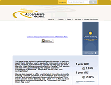 Tablet Screenshot of acceleratefinancial.ca